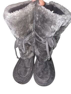 Womens Size 9/10 JOE BOXER House Slipper Boots Pull On Houseshoes House Shoes